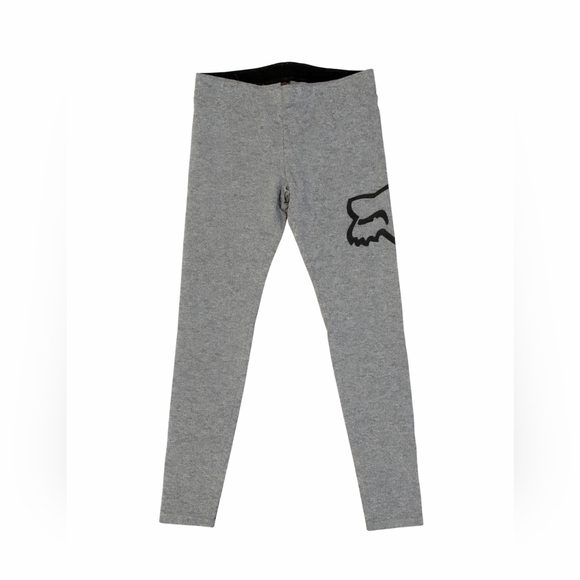 Fox Pants - Fox Gray Leggings with Black Logo